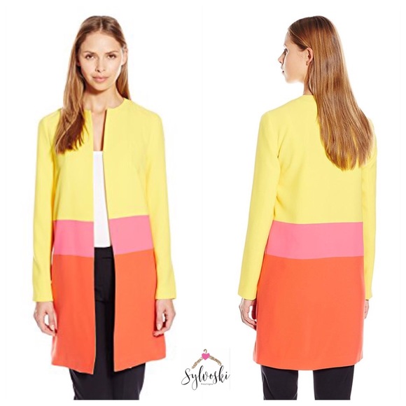 Anne Klein Jackets & Blazers - 🆕 Anne Klein Colorblocked Car Coat Basic Coat